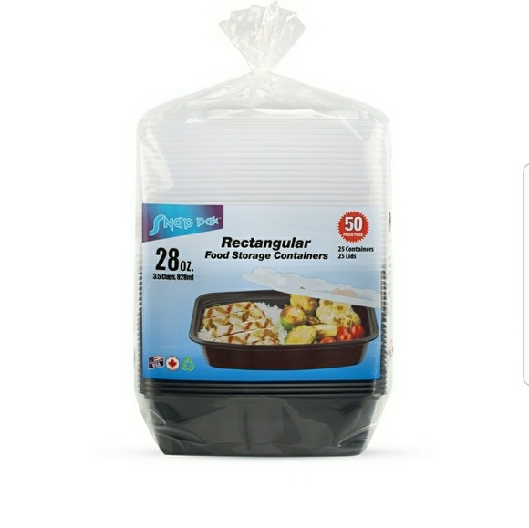 50 Piece Meal Pre Containers  25 lids 25 container - Picture 3 of 6